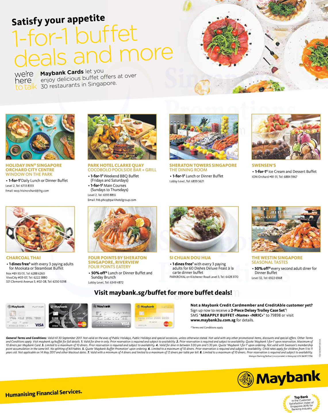 Indulge in 1-for-1 buffet deals and more with Maybank cards! Valid from ...