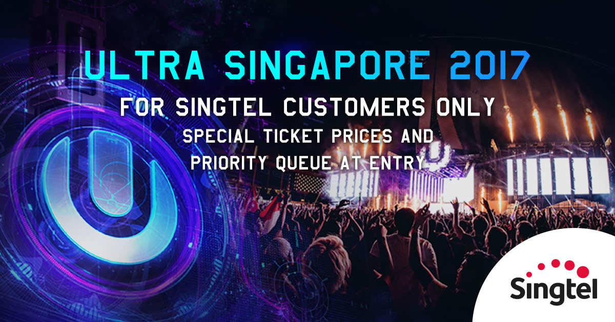 ULTRA Singapore Exclusive 10 savings on tickets