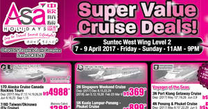 Featured image for ASA Holidays super-value cruise deals at Suntec from 7 – 9 Apr 2017
