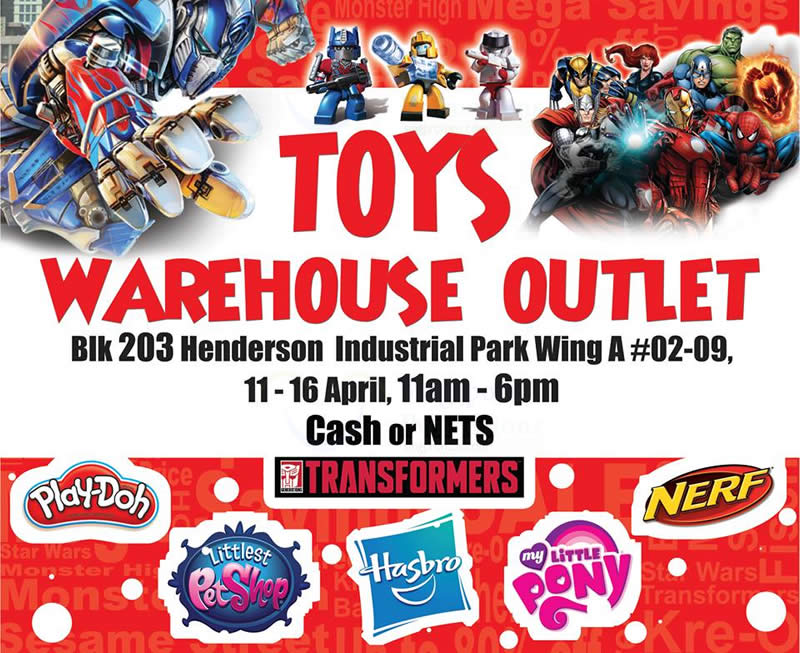 Action Toyz Toys warehouse sale at Henderson Hasbro from 11