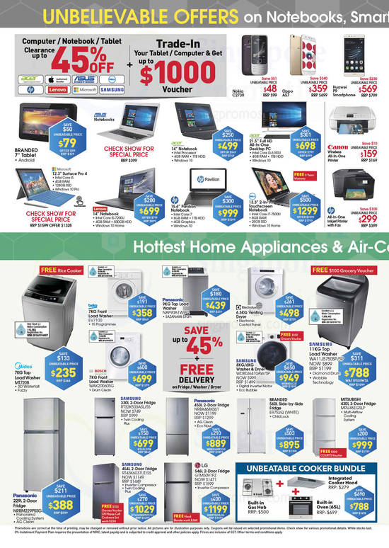 Computer Notebooks, Washers, Fridges, Electronics IT May 27 Apr 2017.jpg