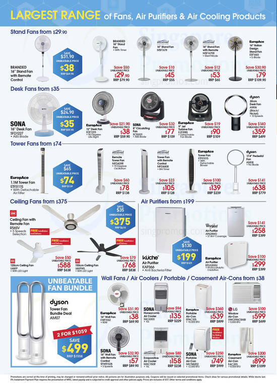 Fans, Air Purifiers, Air Cooling Electronics IT May 27 Apr 2017