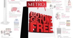 Featured image for Metro: Buy one get one free (1-for-1) special buys this long weekend from 28 Apr – 1 May 2017