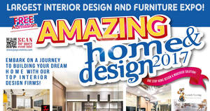Featured image for Amazing Home & Design 2017 interior design and furniture expo from 20 – 28 May 2017