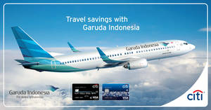 Featured image for (EXPIRED) Garuda Indonesia: Up to 25% off all destinations with Citibank credit cards! Valid from 17 May – 31 Dec 2017