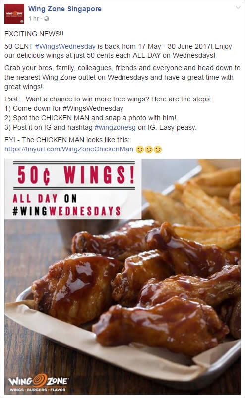 wing zone weekday special