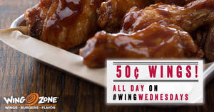 Featured image for Wing Zone: 50¢ wings ALL-day at Buangkok & Bugis+ on Wednesdays from 17 May – 28 Jun 2017