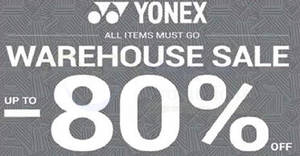 Featured image for (EXPIRED) Yonex warehouse sale offers discounts of up to 80% off from 26 – 28 May 2017