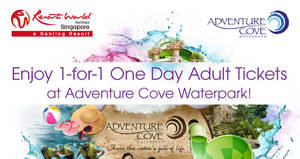 Featured image for Adventure Cove Waterpark: 1-for-1 adult tickets for NSmen! From 1 Jul – 10 Aug 2017