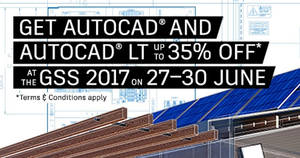 Featured image for (EXPIRED) Autodesk: Get 35% off* AutoCAD and AutoCAD LT for 4-days only! From 27 – 30 Jun 2017