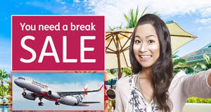 Featured image for (EXPIRED) Jetstar Airways: 4-day SALE fares fr $36 all-in (almost 50% off)! Book from 13 – 16 Jun 2017