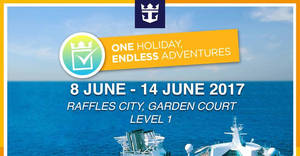 Featured image for (EXPIRED) Royal Caribbean roadshow at Raffles City (Cruise from $359*!) from 8 – 14 Jun 2017