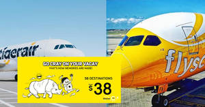 Featured image for Scoot & Tigerair: Fly to over 56 destinations from $38! Book from 8 – 11 Jun 2017