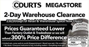 Featured image for (EXPIRED) Courts Megastore 2-day warehouse clearance – prices start from $5! From 22 – 23 Jul 2017