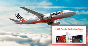 Featured image for (EXPIRED) Jetstar Airways: UOB cardholders exclusive fares fr $38 all-in to over 25 destinations! From now till 1 Oct 2017