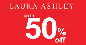 Featured image for Laura Ashley sale up to 50% off at Plaza Singapura! From 18 – 31 Jul 2017