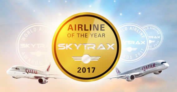 Featured image for Qatar Airways: Special fares in celebration of 2017 Skytrax Airline of the Year! Now till 31 Jul 2017