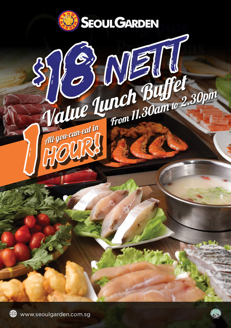 Seoul Garden: $18 NETT for all-you-can-eat 1hr lunch ...