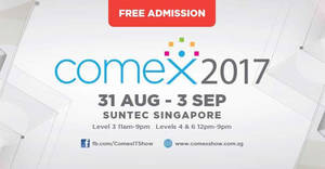 Featured image for (EXPIRED) COMEX 2017 at Suntec Convention Centre from 31 Aug – 3 Sep 2017