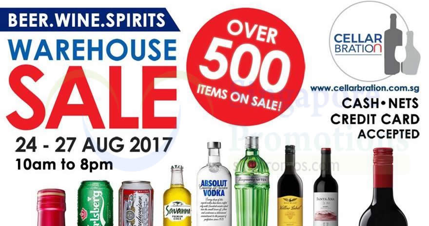 Featured image for Cellarbration warehouse sale - over 500 items on sale! From 24 - 27 Aug 2017