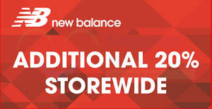 Featured image for (EXPIRED) New Balance: 20% off storewide at selected Outlet stores from 31 Aug – 10 Sep 2017