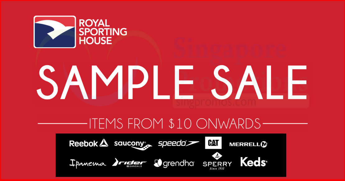 Featured image for Royal Sporting House: Sample sale at Wisma Gulab - prices start from $10! From 28 - 30 Aug 2017