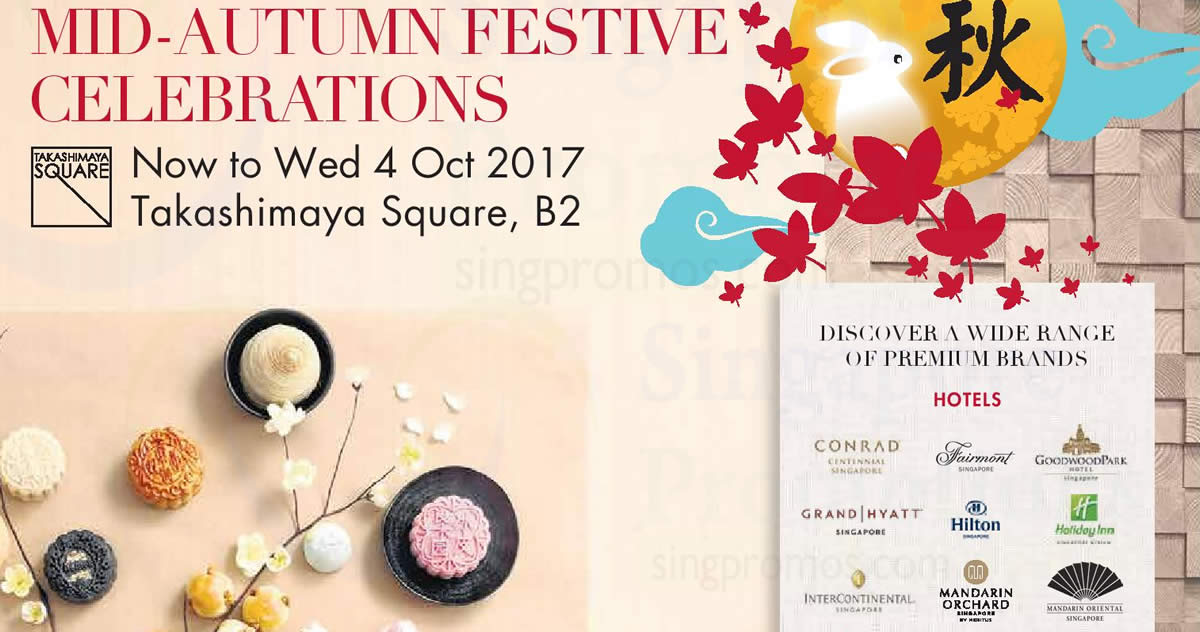 Takashimaya's mooncake fair back with more than 50 brands