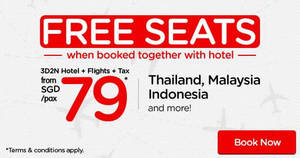 Featured image for (EXPIRED) Air Asia Go: FREE seats when booked together with a hotel! Book from 10 – 17 Sep 2017