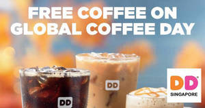 Featured image for (EXPIRED) Dunkin’ Donuts: Free coffee with any box of donuts purchase on 1 Oct 2017
