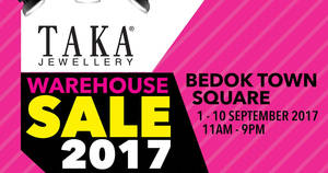 Featured image for (EXPIRED) TAKA Jewellery warehouse sale at Bedok Town Square! From 1 – 10 Sep 2017