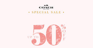 Featured image for Coach up to 50% OFF special sale at Takashimaya! From 12 – 18 Oct 2017