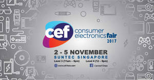 Featured image for Consumer Electronics Fair (CEF) at Suntec from 2 – 5 Nov 2017