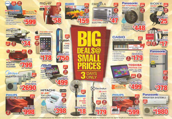 Featured Deals, iPad Mini, TV, Fan, Notebook, Washer