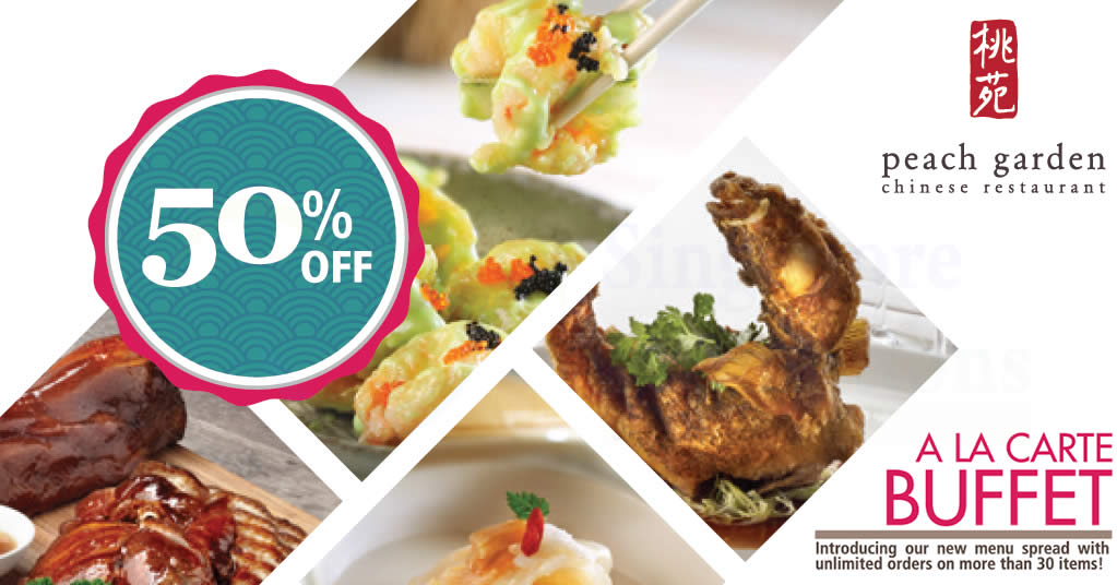 Featured image for Peach Garden: 50% OFF A La Carte Buffet at Hotel Miramar! From 9 Oct - 30 Nov 2017