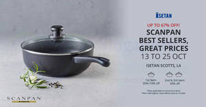 Featured image for (EXPIRED) SCANPAN up to 67% OFF kitchen fair at Isetan Scotts Shaw House! From 13 – 25 Oct 2017