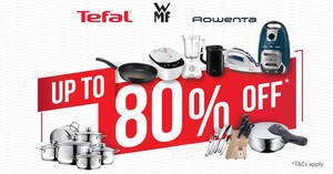 Featured image for Tefal, WMF and Rowenta up to 80% OFF year end sale! From 4 – 5 Nov 2017
