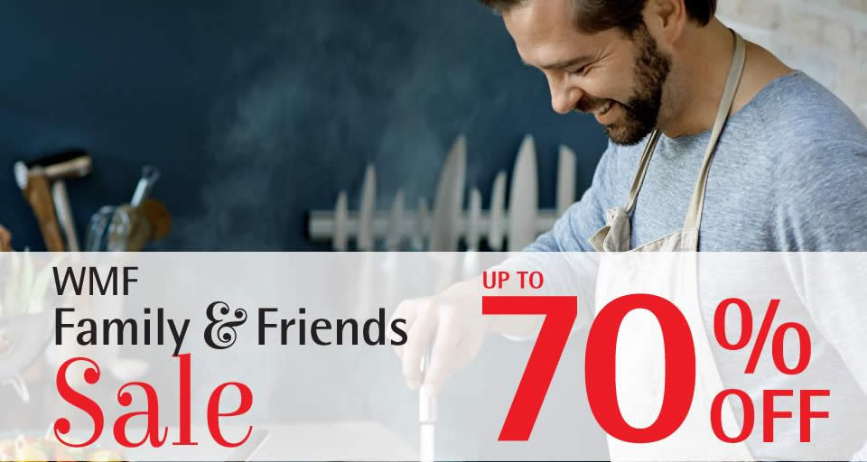 Featured image for WMF up to 70% off Family & Friends Sale! From 2 - 8 Oct 2017