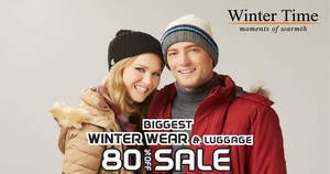 Featured image for Winter Time up to 80% OFF BIGGEST winter wear and luggage Expo sale! From 1 – 5 Nov 2017