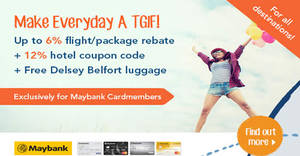 Featured image for Zuji: 12% OFF hotels coupon code with Maybank cards! Valid from 2 – 22 Oct 2017