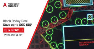 Featured image for (EXPIRED) AutoCAD Black Friday Deal: Save up to S$610 AutoCAD & AutoCAD LT! From 14 – 28 Nov 2017