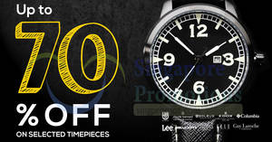 Featured image for (EXPIRED) Crystal Time: Up to 70% off branded timepieces warehouse sale! From 30 Nov – 3 Dec 2017