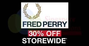 Featured image for (EXPIRED) Fred Perry: 30% off STOREWIDE at all Authentic Shops with DBS/POSB cards! Valid from 24 – 27 Nov 2017