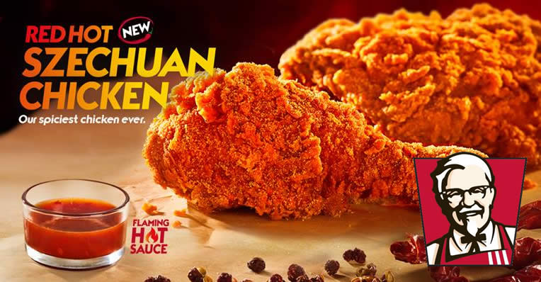 Kfc Launches Their Spiciest Chicken Ever Red Hot Szechuan Chicken