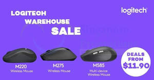 Featured image for (EXPIRED) Logitech online warehouse sale – deals from $11.90! From 25 Nov 2017