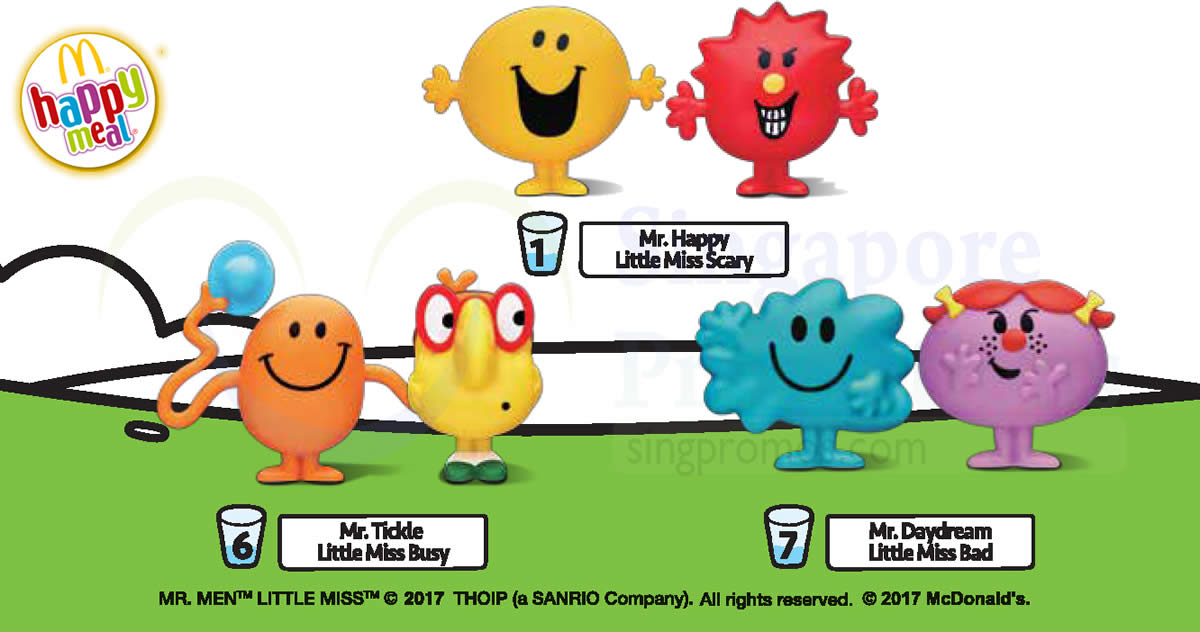 McDonald's: FREE Mr Men & Little Miss toy with every Happy 