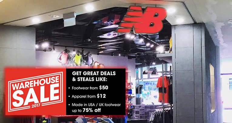 Featured image for New Balance: Up to 75% OFF warehouse sale at Suntec! From 1 - 3 Dec 2017
