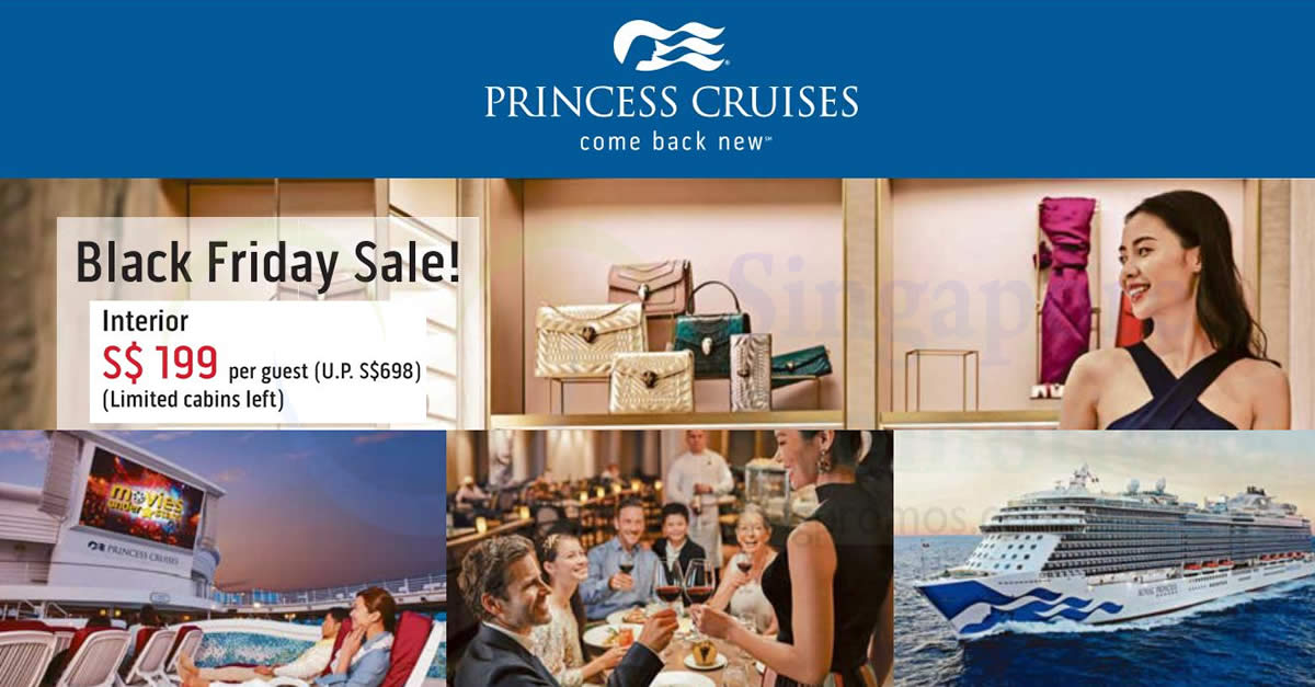 Princess Cruises 199 (U.P. 698) per guest Black Friday sale! From 21