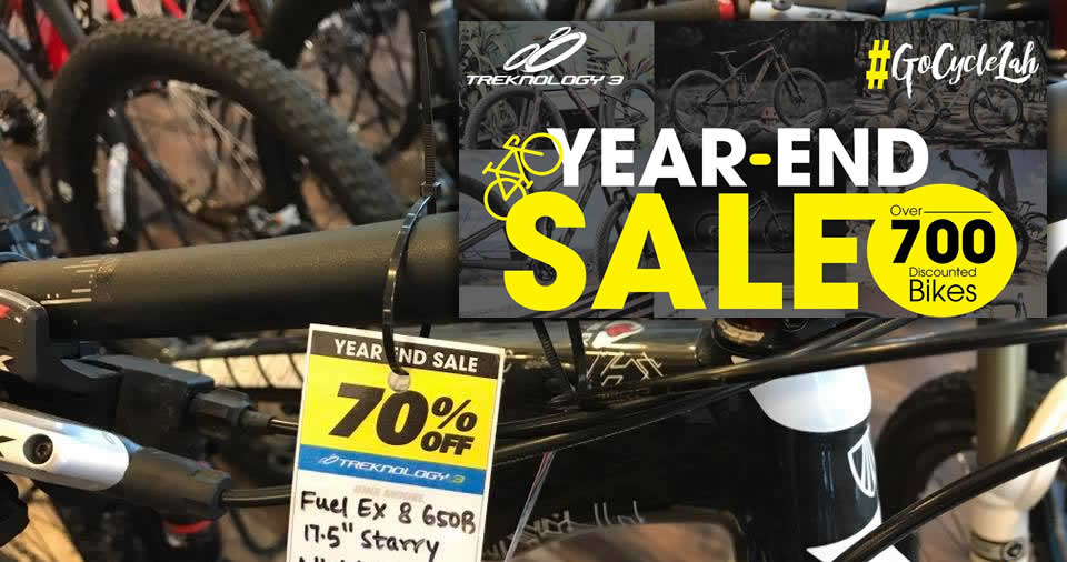 End of year store mountain bike sale