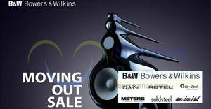 Featured image for Bowers & Wilkins: Moving out sale – limited retail stocks & demo sets! From 28 – 30 Dec 2017