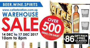 Featured image for (EXPIRED) Cellarbration warehouse sale – over 500 items on sale! From 14 – 17 Dec 2017